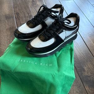 Jessica Rich New women’s black transparent sneakers 9(39)‎